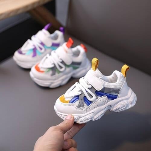 Non-slip Light Shoes For Baby Boys Running Sneakers For Children Mesh Breathable Shoes For Kids Girls Toddler Size 21-30 CB00004