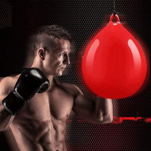 New 1Pcs Water Heavy Bag with Water Injector Hook Sling Heavy Bag Water Punching Bag for Household Hanging Boxing 2021