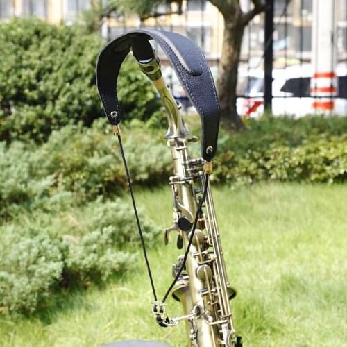 Saxophone plus cotton leather strap neck strap leather + metal buckle saxophone musical instrument accessories