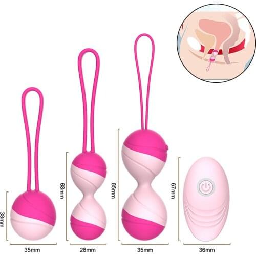 Kegel Balls Vibrator Vibrating Egg Sex Toys For Woman Remote Control Vaginal Tight exercise Ben Wa Geisha Muscle Shrink Sex Toys