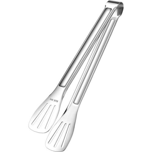 Stainless Steel Food Tongs Kitchen Utensils Buffet Cooking Tool Anti Heat Bread Clip Pastry Clamp Barbecue Kitchen Steel