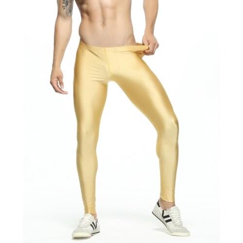 Sports Fitness Tights Mens High Elasticity Basketball Shapers Breathable Running Training Pants