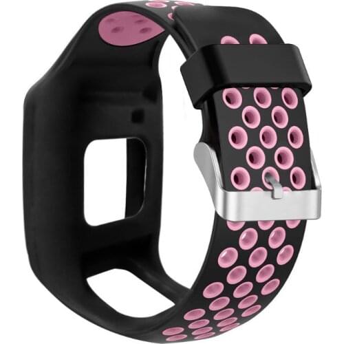 Shockproof Shockproof Soft Silicone Watchband Wrist Strap Bracelet Replacement for TomTom 1 Multi-Sport GPS HRM CSS AM Cardio