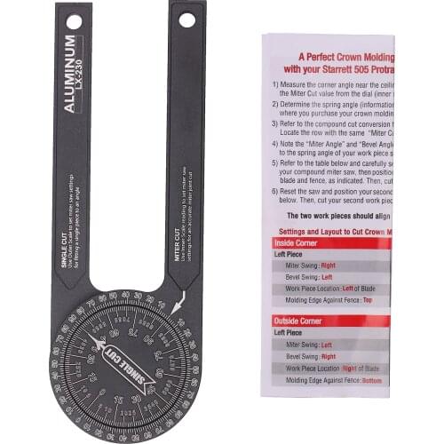 Carpenters' Miter Saw Protractor Angle Ruler Square Ruller Measuring Transfer Rule Angle Marking Gauge Tool for Woodworker