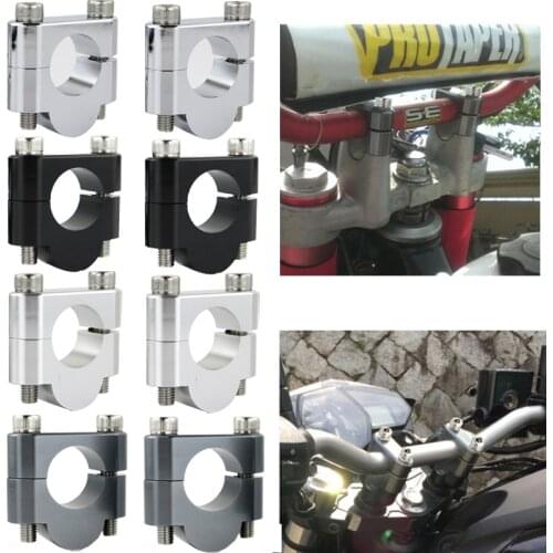 22mm 7/8" Handlebar Risers Mount Clamps Aluminum Fit For Suzuki DL250 VStrom 650 DL650 V-Strom 1000 DL1000 DL1000A GN125 250 400