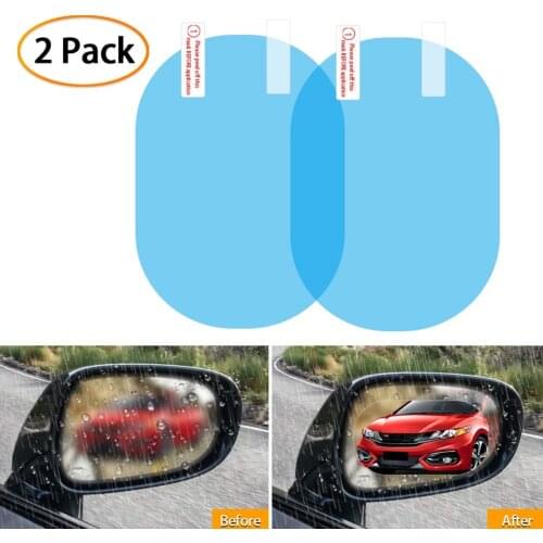 2Pcs Car Rearview Mirror Waterproof And Anti-Fog Rain-Proof Film Side Window Glass Film a Variety Of Size Specifications