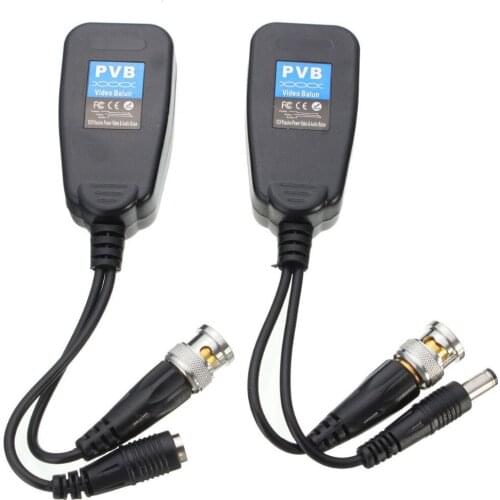 5 Pairs CCTV Coax BNC Video Power Balun Transceiver to CAT5e 6 RJ45 Connector