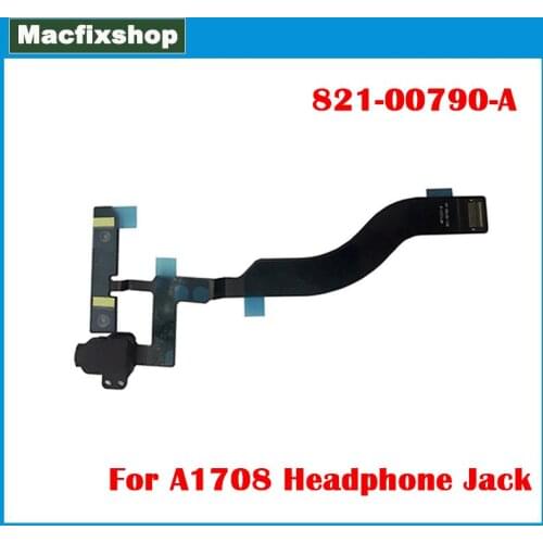 821-00790 For MacBook Pro Retina 13" A1708 Headphone Audio Jack Cable With Microphone 2016 2017 EMC 2978 3164 821-00790-A Tested