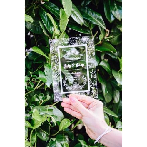 Acrylic Wedding Invitation, Personalized Acrylic Invitation, Unique Wedding Invitation, Modern Wedding Invitation