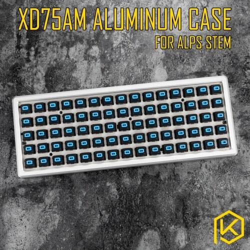 Xd75 Anodized Aluminium case for alps matias xd75am 60% custom keyboard acrylic panels acrylic diffuser gh60 xd64 xd60 60