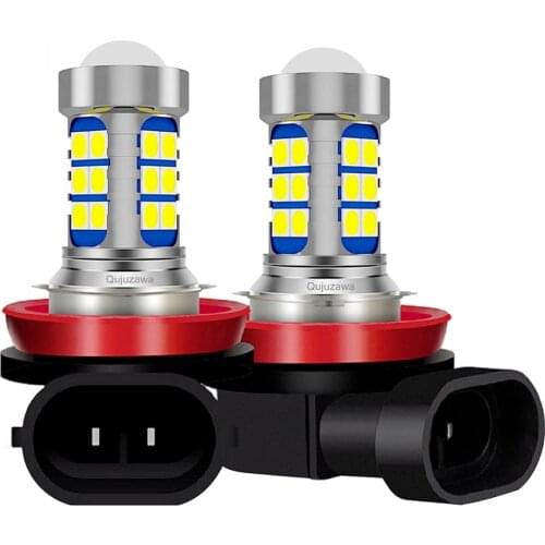 2Pcs H8 H9 H11 HB4 9006 P13W PSX24W High Quality LED Bulb Auto Anti Fog Lamp Car Driving Running Light Front Foglamp 6000K White