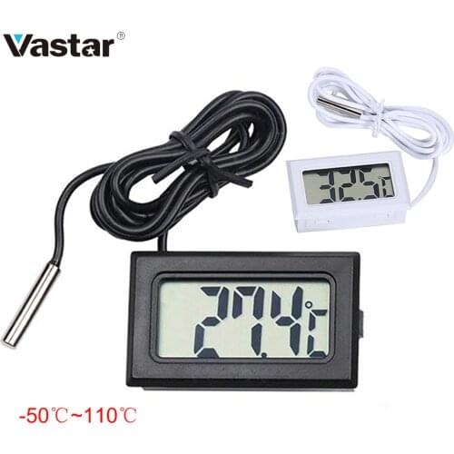 Vastar -50 to 110 Digital Thermometer Mini LCD Display Humidity Meter Thermometer Hygrometer Gauge