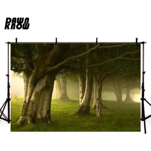 DAWNKNOW Trees Photography Background Forest Fairy Tale Photographic Backdrops Wedding Photo Studio Children Photocall lv1901