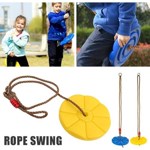 Children Swing Disc Toy Seat Kids Swing Round Rope Swings Outdoor Playground Hanging Garden Play Entertainment Activity
