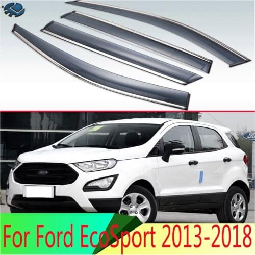 For Ford EcoSport 2013 2014 2015 2016 2017 2018 Plastic Exterior Visor Vent Shades Window Sun Rain Guard Deflector