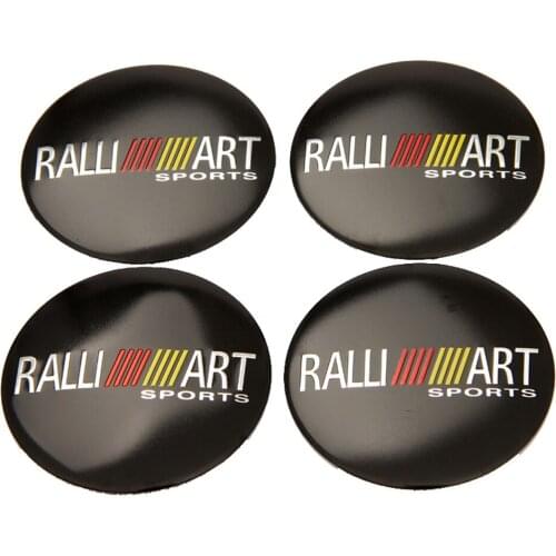 For Ralliart Logo for Mitsubishi ASX Pajero Mirage Montero Lancer Galant Eclipse Outlander Tires Axis Emblem Rim Stickers Decal