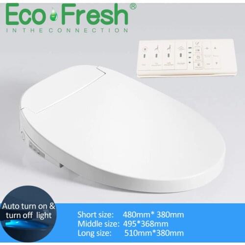 Ecofresh Intelligent Toilet Seat Electric Bidet Cover Smart Bidet heated toilet seat Led Light Wc smart toilet seat lid