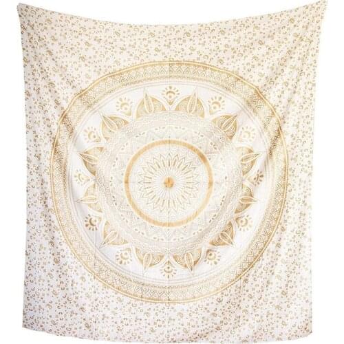 Tapestry Mandala, Cotton, Multipurpose Sofa Throw and Throw for Sofa / Couch and Bed - Blanket / Plaid / Bedspread