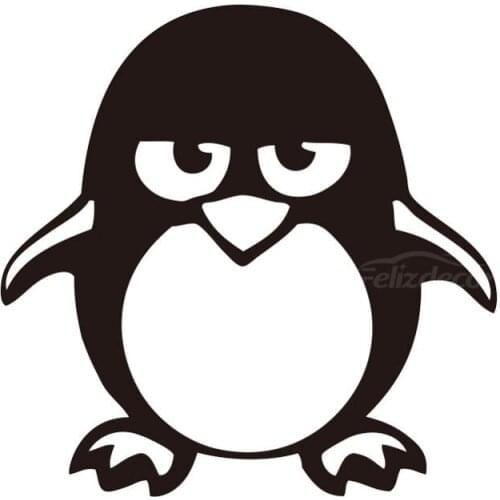 Grumpy Penguin Stickers Window Decal Vinyl Art Pattern Art Car Body Waterproof DIY Decals ZP0529