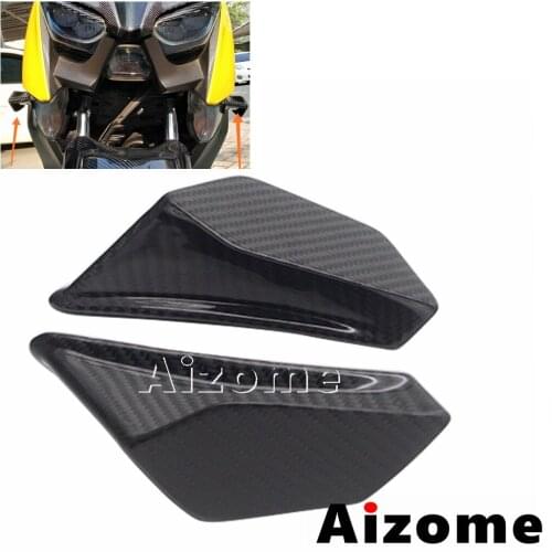 Carbon Fiber Motorcycle Wing Aerodynamic Winglets Street Motorbike Dynamic Wing kit For Honda Suzuki Yamaha Kawasaki BMW Aprilia