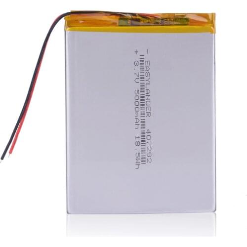 407292 3.7V 3.8V 5000mAh Li-Polymer Battery For Tablet PC Irbis TZ56 TZ49 3G TZ709 TZ707 iPAQ texet tm 7043xd 407090 U25GT
