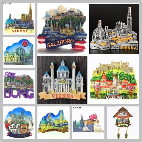 Austria Innsbruck Tourist Souvenir Gifts Magnetic Stickers Refrigerator Stickers Fridge Magnets Decorative Crafts