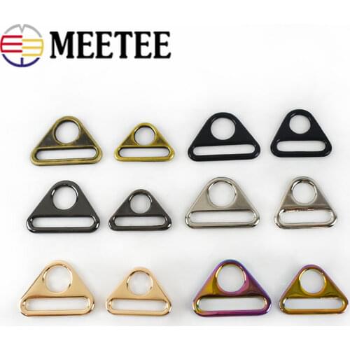 Meetee 10/30pcs 25/32mm Strap Hang Hook Metal Adjustment Belt Anti-skid Buckle Connection Bikini Button Webb Clasp DIY Accessory