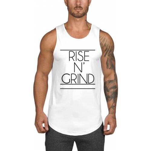 Mens Bodybuilding Tank Top Gym Workout Fitness Quick Dry Sleeveless Shirt Running Vest Stringer Singlets Male Summer Clothing