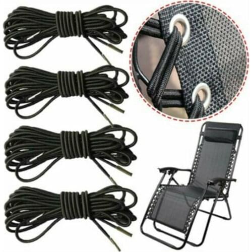 4Pcs/lot Elastic Camping Multistrand Dichotomanthes Rope Universal Sun Loungers Fixing For Recliners Chair Repair Rope Cord Kit