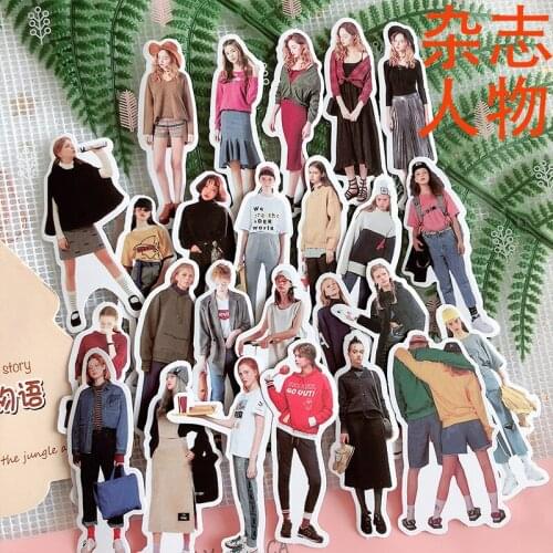 145pcs Kawaii Stationery Stickers Magazine collage wear Diary Planner Decorative Mobile Stickers Scrapbooking DIY Craft Stickers