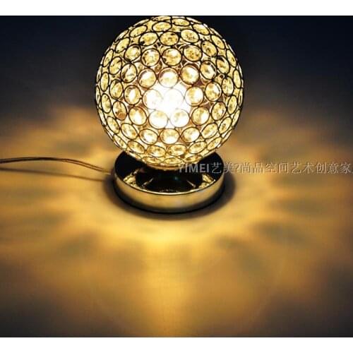 Special simple modern crystal induction touch wedding warm bed bedroom head lamp with adjustable light