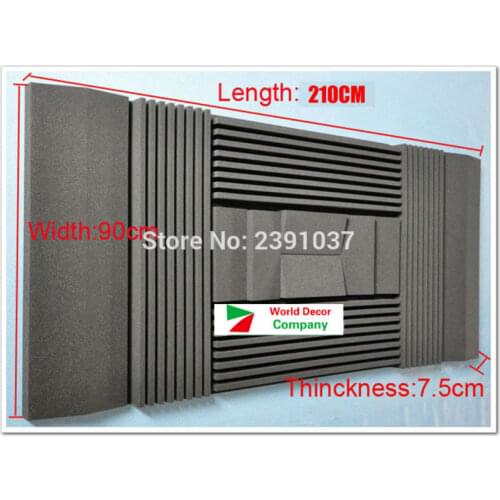 New coming Special for studio Wall Tiles Acoustical Studio Foam Absorbers 12pcs/set 210*90*7.5cm acoustic foam studio foam