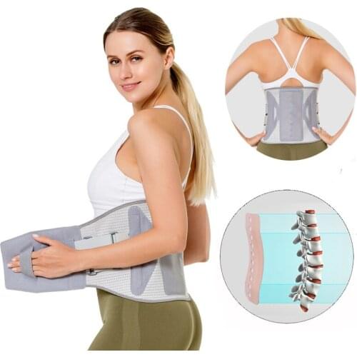 Hot Pressed Waist Support Back Belt Tourmaline Self Heating Orthopedic Corset Steel Plate Lumbar Back Support Belt