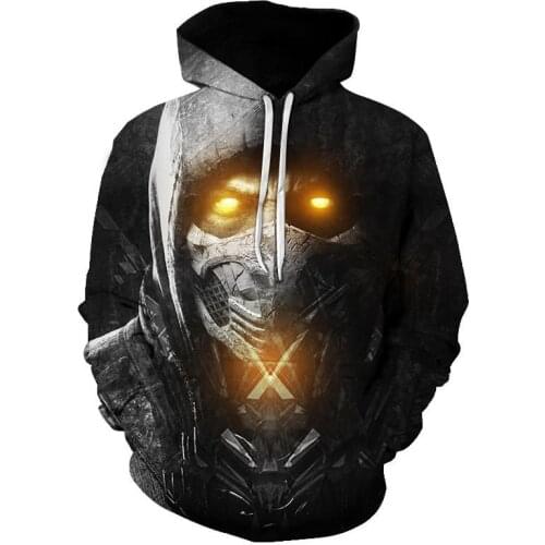 New Man Hoodies 3D Game Mortal Kombat 11 Print Sweatshirt Anime Cosplay Costume Men Women Kids Jacket Hooded Large Size Top