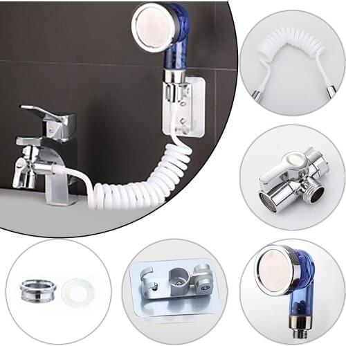 Faucet Extension Shower head External Shampoo Artifact Single Cut Diverter Kitchen Bathroom Handheld shower set