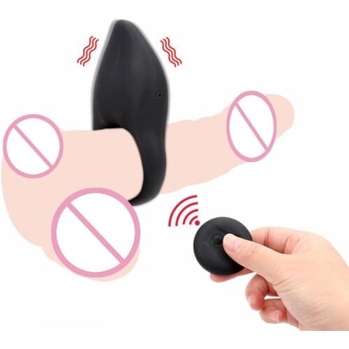 VATINE 10 Speed Penis Ring Vibrator Clitoris Stimulator Vibrating Cock Ring USB Charged Delay Ejaculation Sex Toys for Men