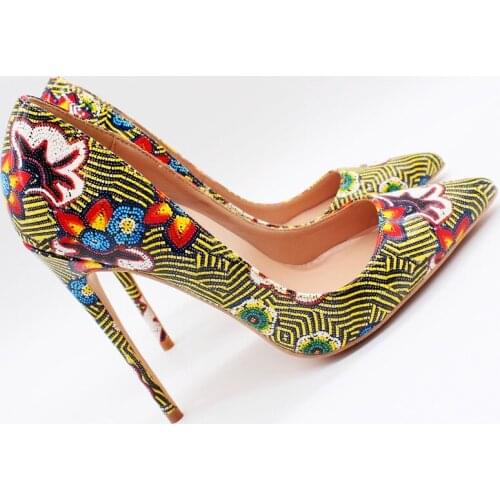 2019 Fashion free shipping women yellow Patent Leather Poined Toe Stiletto high heel pump HIGH-HEELED SHOES Wedding Shoes