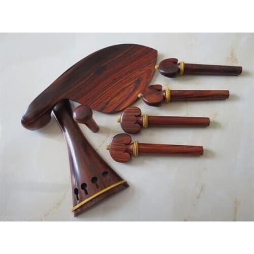 1 sets rosewood violin fittings 4/4 inlay beautiful decorate