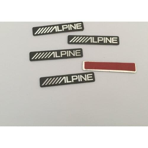 2pcs 5pcs 10pcs /////ALPINE ALPINE car Hi-Fi Speaker audio Speaker Badge stereo Emblem sticker stying