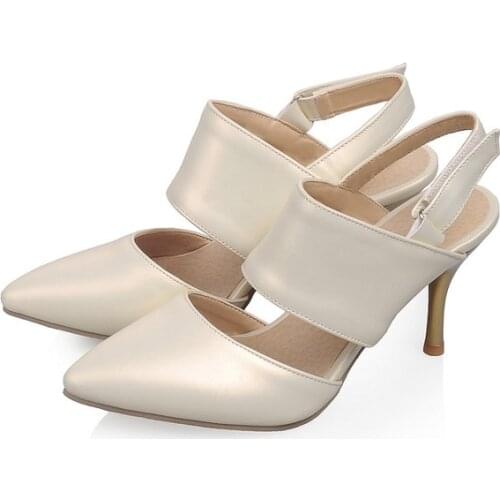 2017 Real Time-limited 0-3cm Ladies Shoes Sandalias Mujer Big Size 34- 47 Sandals Ladies Lady Shoes High Heel Women Pumps 3-31