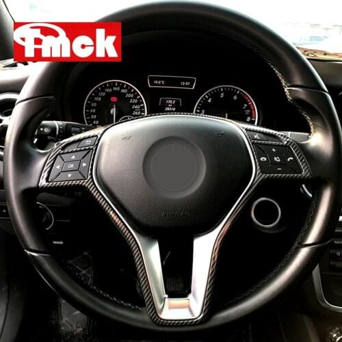 For Mercedes Benz A B C E CLA CLS GLA GLK Class W176 W246 W204 W207 W212 W117 W218 X156 X204 Car Steering Wheel Frame Trim Cover