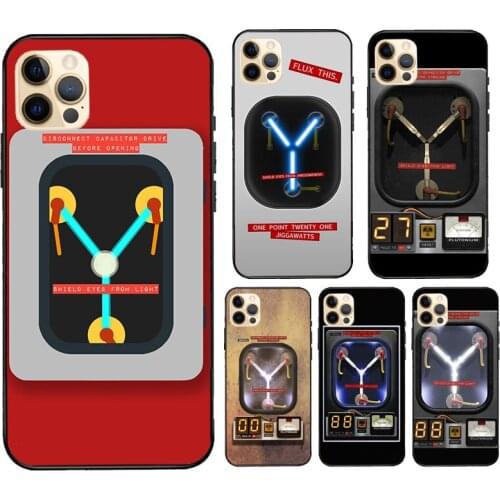 Back to the Future Flux Capacitor Case For iPhone 11 Pro Max 12 mini Coque For iPhone XR X XS Max SE 2020 6S 7 8 Plus