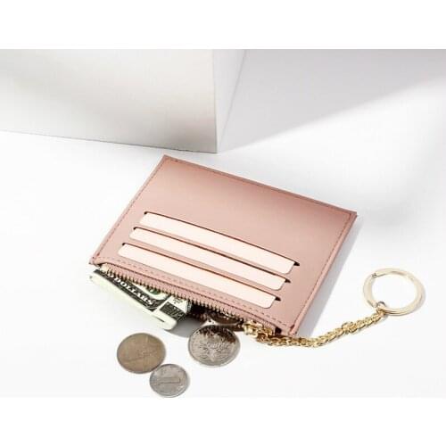 Ladies Coin Purses Patchwork Bag Luxury Slim Women Small Wallet and Purse Girls Short Leather Credit Card Holders Zipper Wallets