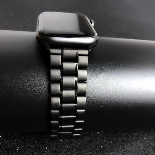 For apple watch band Series 5 4 3 2 1 44mm 42mm 40mm 38mm Stainless Steel Bracelet for iwatch strap women men Business bands