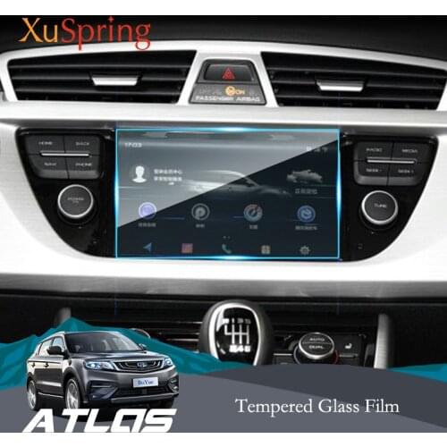 For Geely Atlas Boyue Emgrand NL-3 Proton X70 2017 2018 2019 Car Navigation Tempered Glass Screen Toughened Film Styling