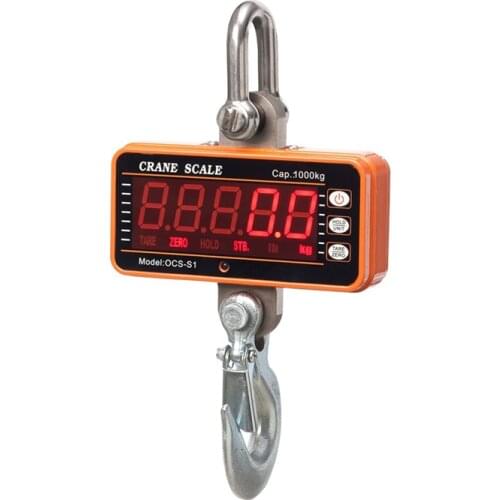 Lcd Digital Electronic Crane Scale 1000Kg Crane Scale High Precision Heavy Crane Scale Kitchen Scale Luggage Scale