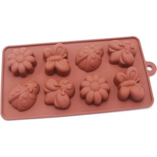 Butterfly Bee Sun Flower Chocolate Mold Cooking Tool Silicone Mold Fondant Sugar Bow Craft Molds Diy Cake Decorating