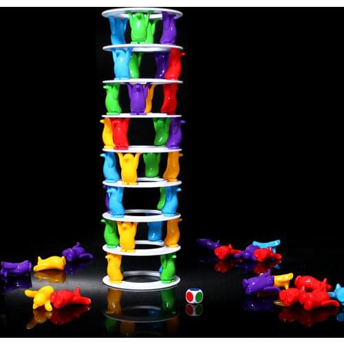 Penguin tower collapse balance game toy for children,party family funny game crazy penguin crash tower thrill Challenge toy
