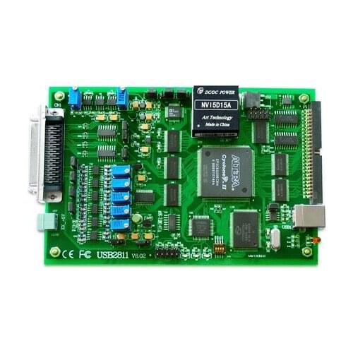 USB DAQ data acquisition card, 250KS/s 16-bit 16-ch analog input, 4-ch analog output, 16-ch digital input/output, counter/timer
