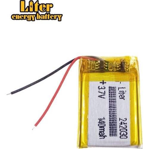 Lithium polymer battery 242030 3.7V 140MAH li-polymer battery 252030 with the safest transaction lowest price